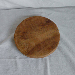 Vintage Teak Wood Round Riser