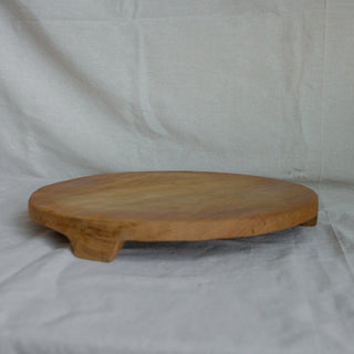 Vintage Teak Wood Round Riser