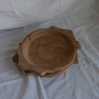 Vintage Teak Wood Parat Tray