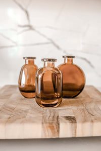 Thumbnail for Amber Glass Bud Vase