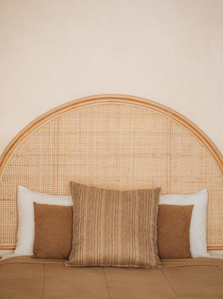 Rattan and Cane Headboard - Queen Size