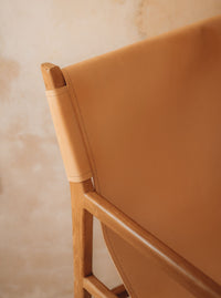 Thumbnail for Modern Neutral Leather Lounge Chair