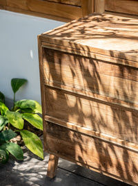 Thumbnail for Natural Wood Storage Sideboard