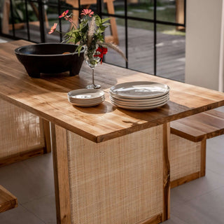 Classic Rattan Dining Table