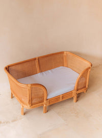 Thumbnail for Best Friend Rattan Dog Bed with Cushion